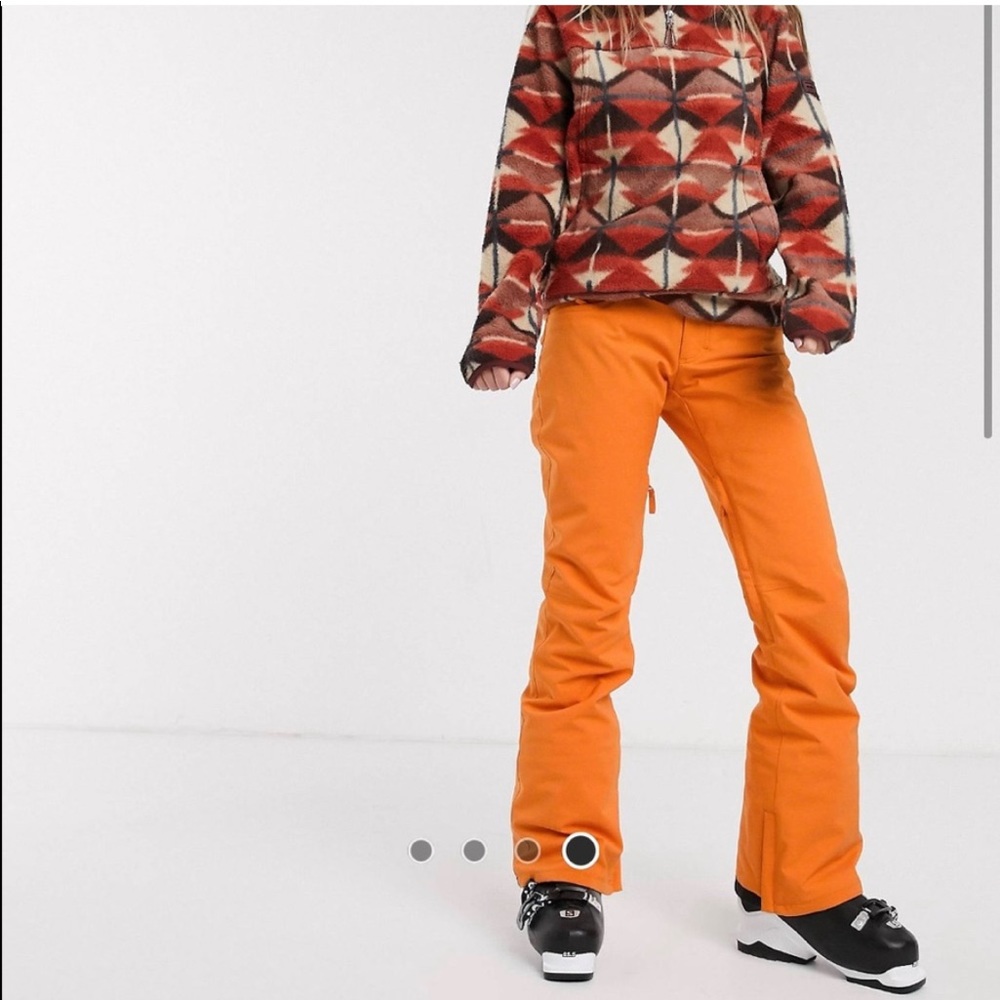 Orange Billabong Snow Pants